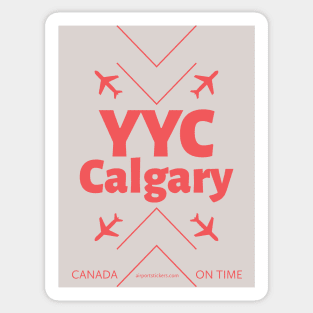 YYC Calgary aviation code 4102021 Sticker